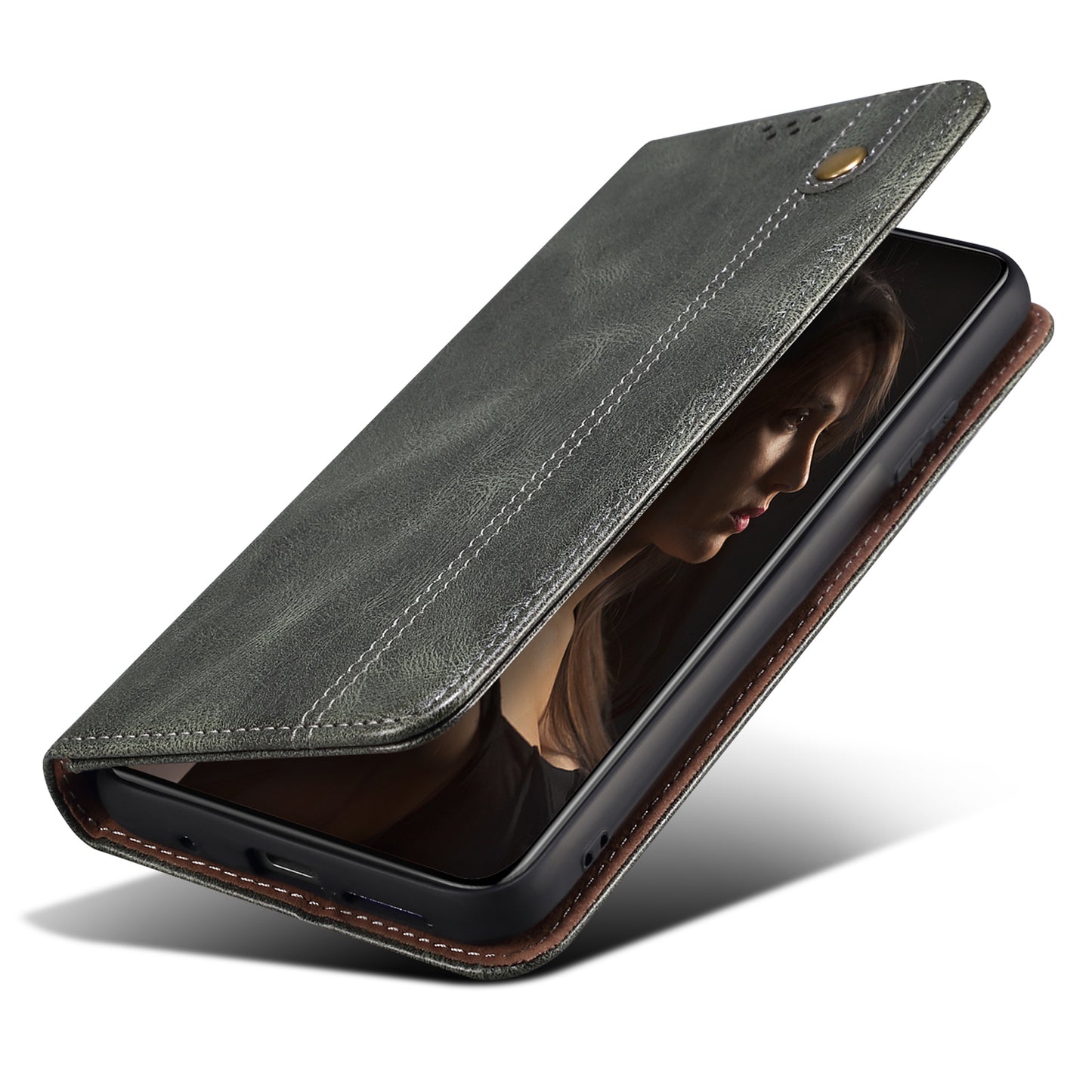 For Xiaomi 13 Lite / Civi 2 5G PU Leather Phone Wallet Case Waxy Crazy Horse Texture Stand Cover