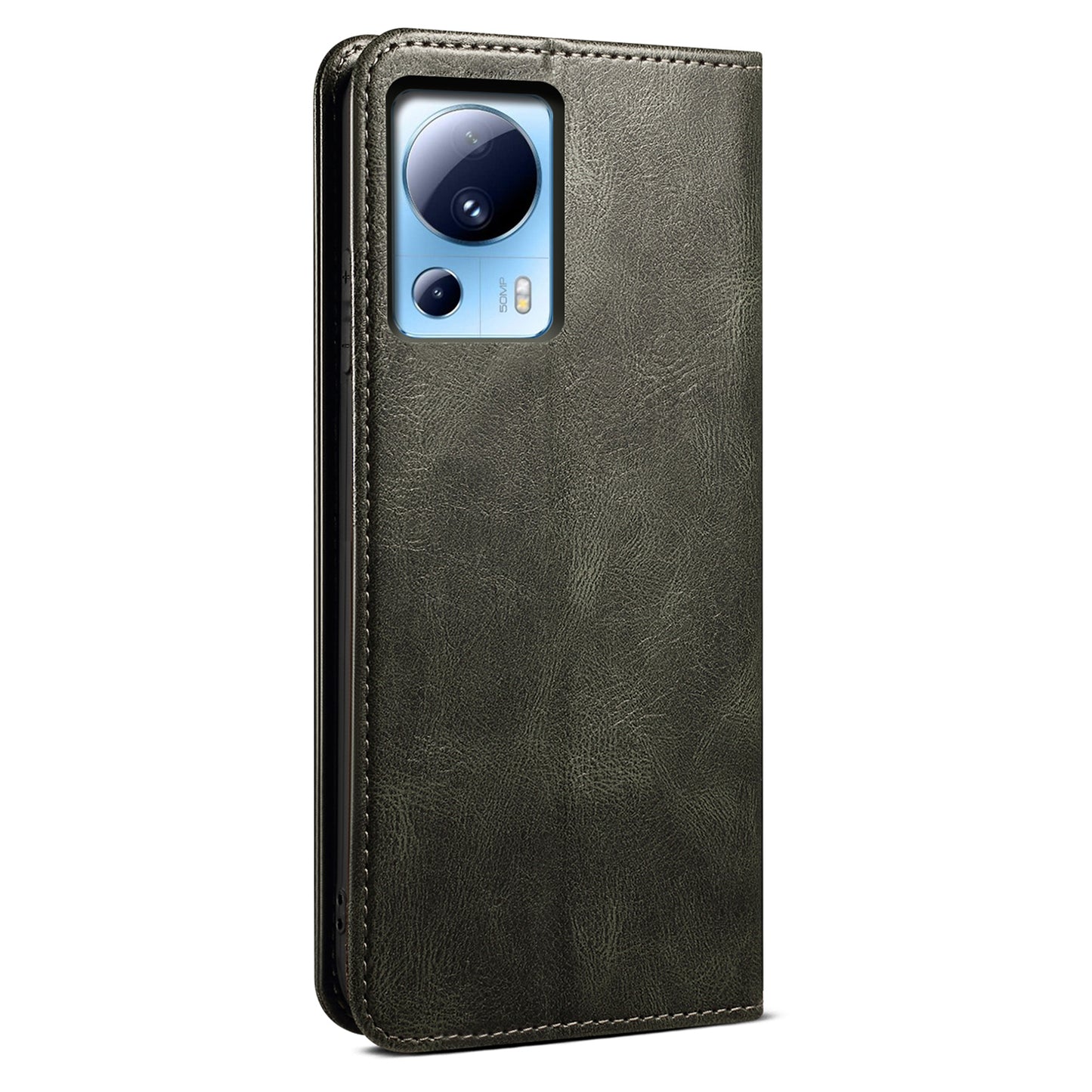 For Xiaomi 13 Lite / Civi 2 5G PU Leather Phone Wallet Case Waxy Crazy Horse Texture Stand Cover