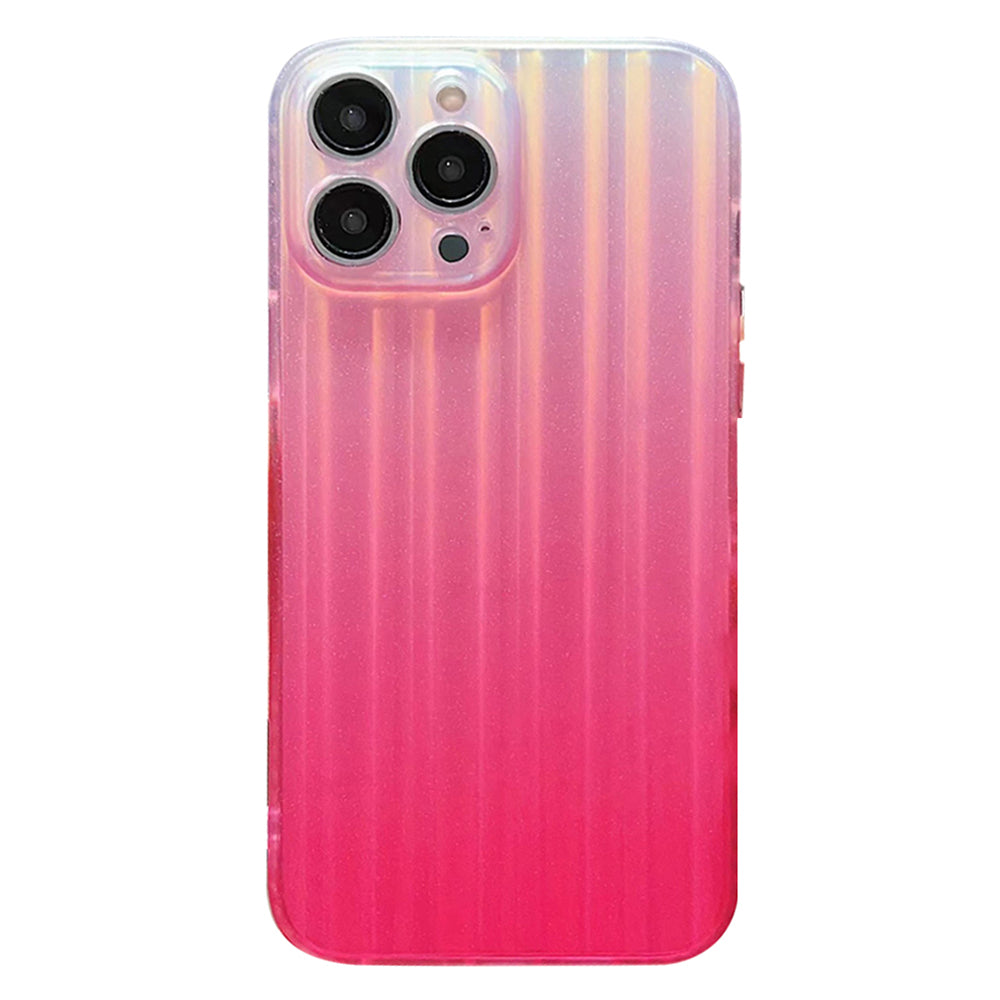 Laser IMD Phone Cover for iPhone 13 Pro , Suitcase-Shaped Acrylic+TPU Mobile Phone Case Shell