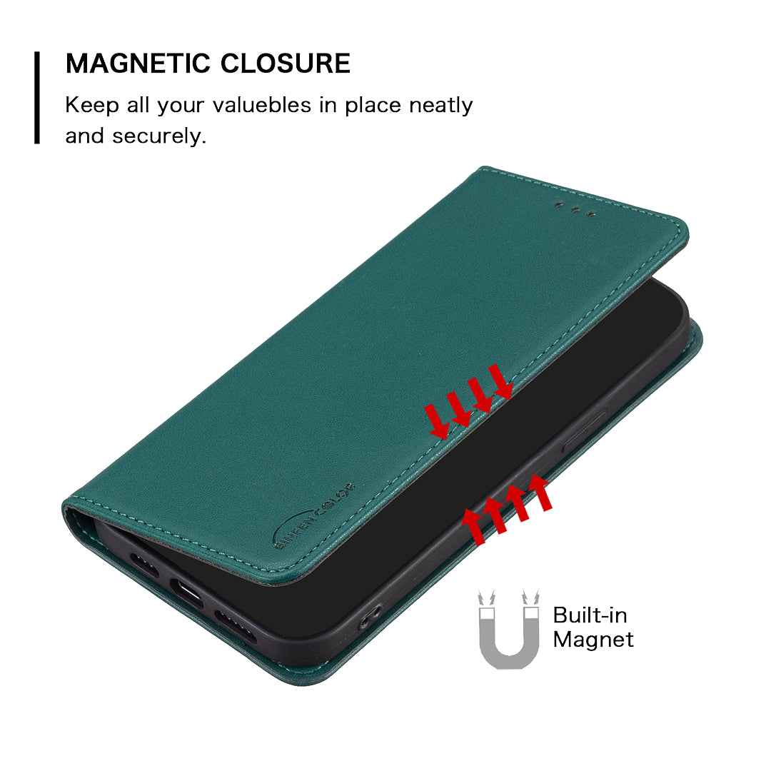 BINFEN COLOR BF18 Protective Case for Xiaomi Redmi Note 12S 4G Phone Shell Leather Cover with Card Holder
