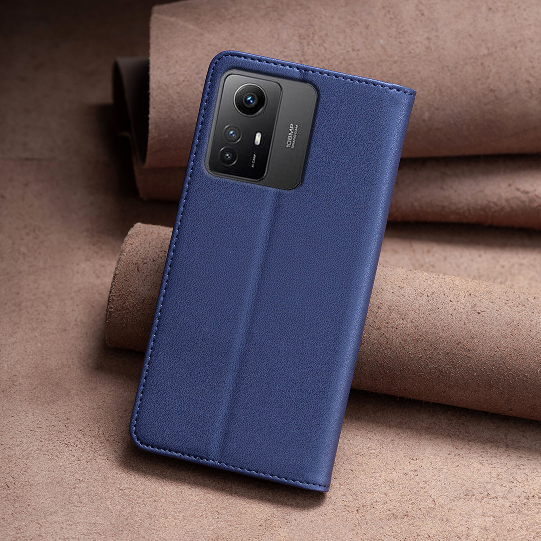 BINFEN COLOR BF18 Protective Case for Xiaomi Redmi Note 12S 4G Phone Shell Leather Cover with Card Holder