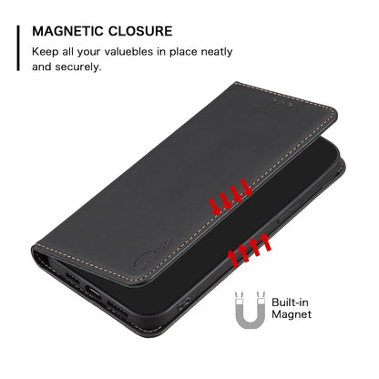 BINFEN COLOR BF18 Protective Case for Xiaomi Redmi Note 12S 4G Phone Shell Leather Cover with Card Holder