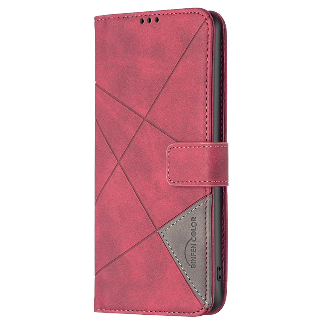 BINFEN COLOR BF05 For Xiaomi Redmi Note 12S 4G Dustproof PU Leather Phone Case Stand Imprinted Wallet Cover
