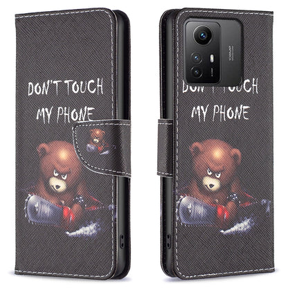 For Xiaomi Redmi Note 12S 4G PU Leather Flip Cover Wallet Stand Pattern Printing Phone Case