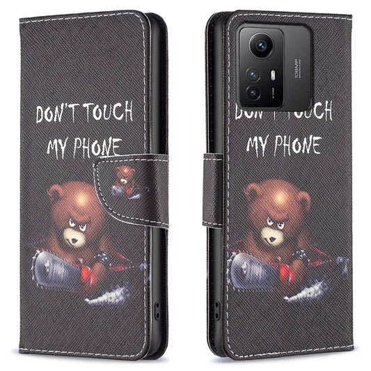 For Xiaomi Redmi Note 12S 4G PU Leather Flip Cover Wallet Stand Pattern Printing Phone Case