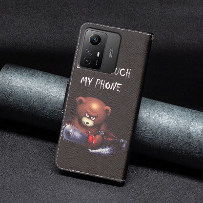 For Xiaomi Redmi Note 12S 4G PU Leather Flip Cover Wallet Stand Pattern Printing Phone Case