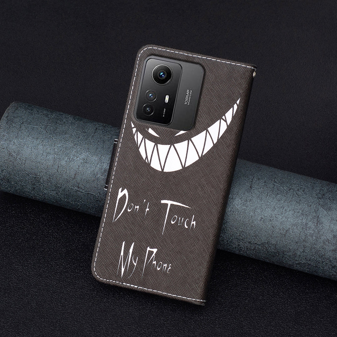 For Xiaomi Redmi Note 12S 4G PU Leather Flip Cover Wallet Stand Pattern Printing Phone Case