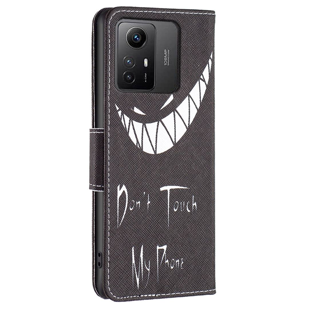 For Xiaomi Redmi Note 12S 4G PU Leather Flip Cover Wallet Stand Pattern Printing Phone Case