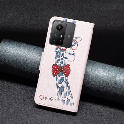 For Xiaomi Redmi Note 12S 4G PU Leather Flip Cover Wallet Stand Pattern Printing Phone Case