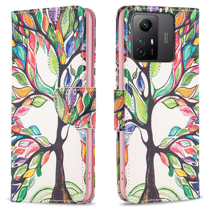 For Xiaomi Redmi Note 12S 4G PU Leather Flip Cover Wallet Stand Pattern Printing Phone Case