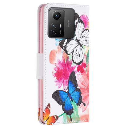 For Xiaomi Redmi Note 12S 4G PU Leather Flip Cover Wallet Stand Pattern Printing Phone Case