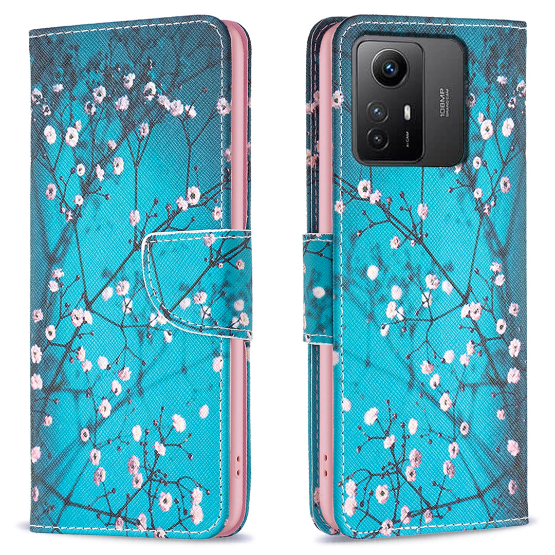 For Xiaomi Redmi Note 12S 4G PU Leather Flip Cover Wallet Stand Pattern Printing Phone Case