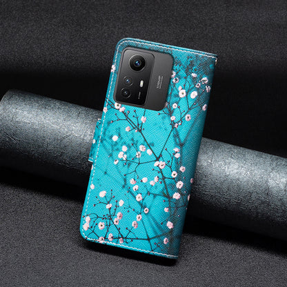 For Xiaomi Redmi Note 12S 4G PU Leather Flip Cover Wallet Stand Pattern Printing Phone Case