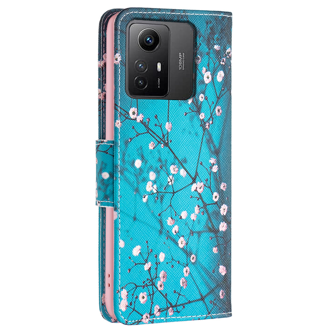 For Xiaomi Redmi Note 12S 4G PU Leather Flip Cover Wallet Stand Pattern Printing Phone Case