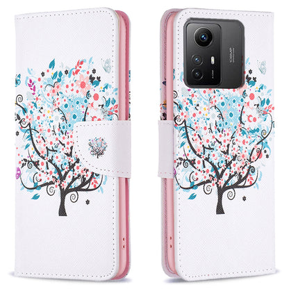 For Xiaomi Redmi Note 12S 4G PU Leather Flip Cover Wallet Stand Pattern Printing Phone Case