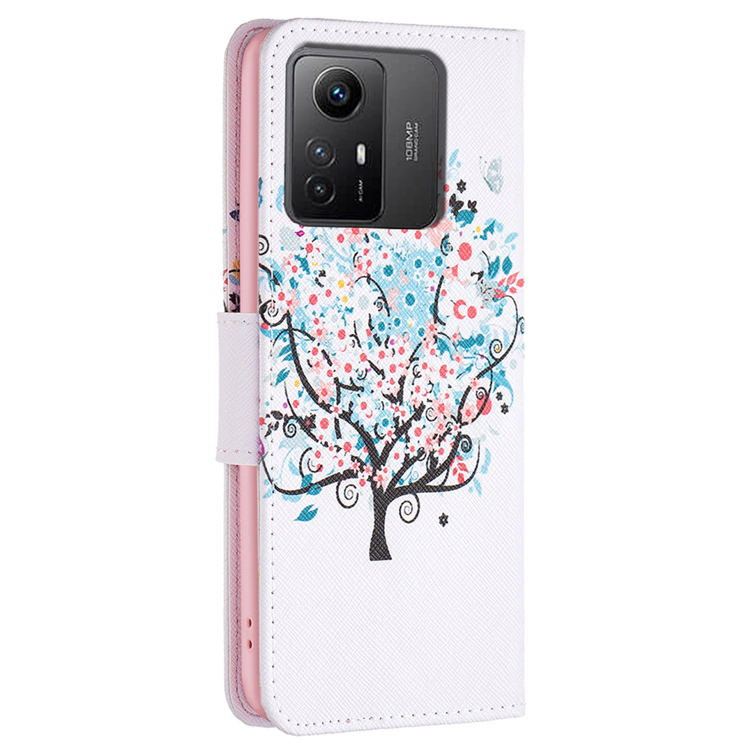 For Xiaomi Redmi Note 12S 4G PU Leather Flip Cover Wallet Stand Pattern Printing Phone Case