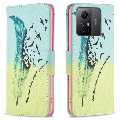 For Xiaomi Redmi Note 12S 4G PU Leather Flip Cover Wallet Stand Pattern Printing Phone Case