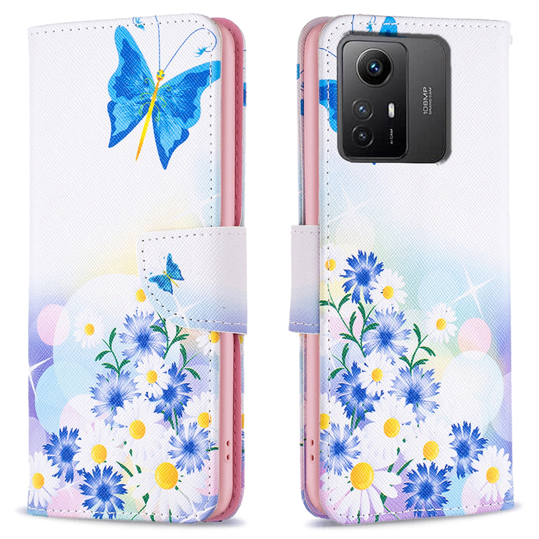 For Xiaomi Redmi Note 12S 4G PU Leather Flip Cover Wallet Stand Pattern Printing Phone Case