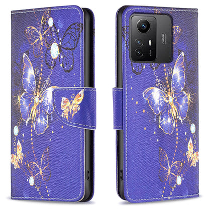 For Xiaomi Redmi Note 12S 4G Pattern Printing Phone Case PU Leather Stand Wallet Flip Cover