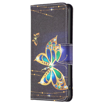 For Xiaomi Redmi Note 12S 4G Pattern Printing Phone Case PU Leather Stand Wallet Flip Cover