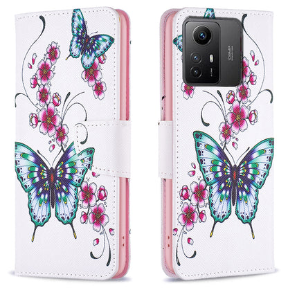 For Xiaomi Redmi Note 12S 4G Pattern Printing Phone Case PU Leather Stand Wallet Flip Cover