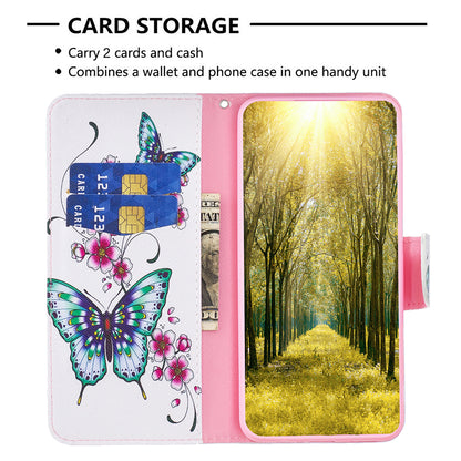 For Xiaomi Redmi Note 12S 4G Pattern Printing Phone Case PU Leather Stand Wallet Flip Cover