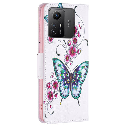 For Xiaomi Redmi Note 12S 4G Pattern Printing Phone Case PU Leather Stand Wallet Flip Cover