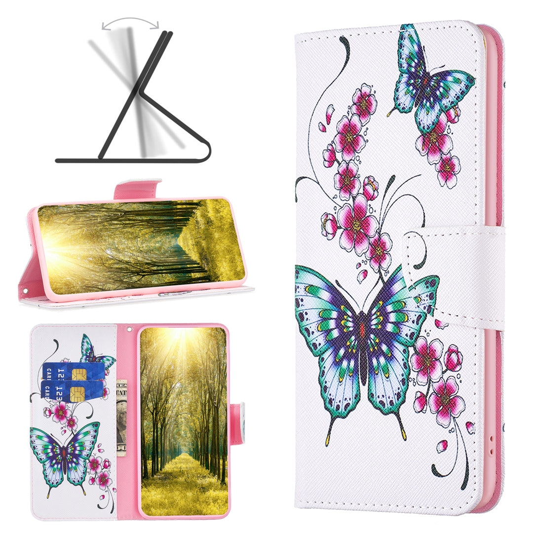 For Xiaomi Redmi Note 12S 4G Pattern Printing Phone Case PU Leather Stand Wallet Flip Cover