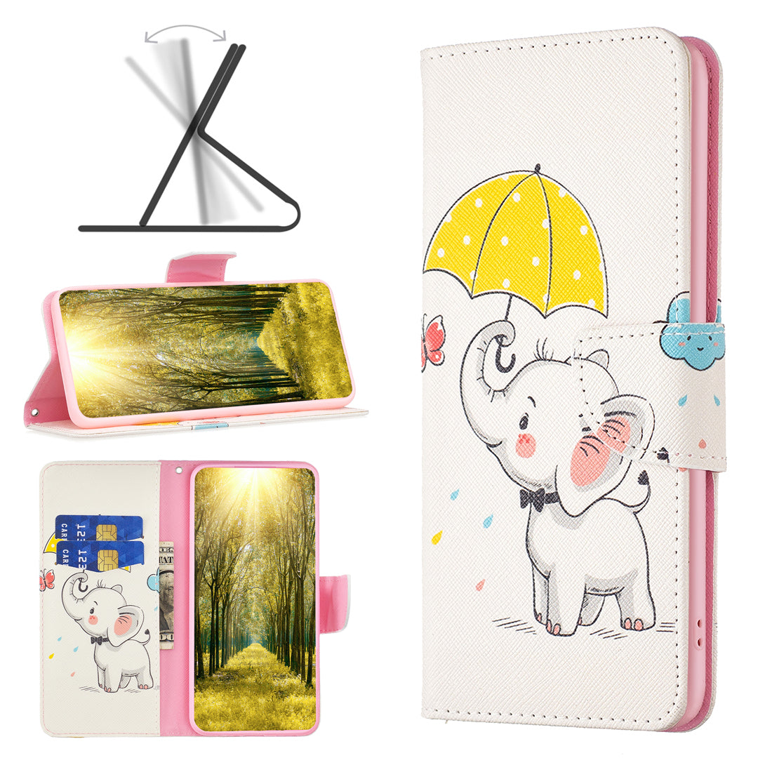 For Xiaomi Redmi Note 12S 4G Pattern Printing Phone Case PU Leather Stand Wallet Flip Cover