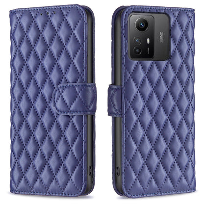 BINFEN COLOR BF Style-14 for Xiaomi Redmi Note 12S 4G Imprinted Mobile Phone Cover Wallet Leather Stand Case