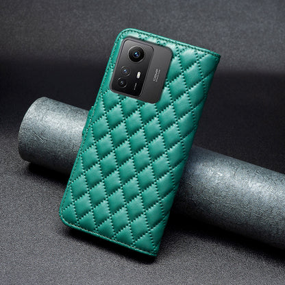 BINFEN COLOR BF Style-14 for Xiaomi Redmi Note 12S 4G Imprinted Mobile Phone Cover Wallet Leather Stand Case