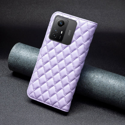 BINFEN COLOR BF Style-14 for Xiaomi Redmi Note 12S 4G Imprinted Mobile Phone Cover Wallet Leather Stand Case