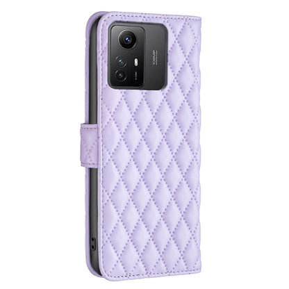 BINFEN COLOR BF Style-14 for Xiaomi Redmi Note 12S 4G Imprinted Mobile Phone Cover Wallet Leather Stand Case