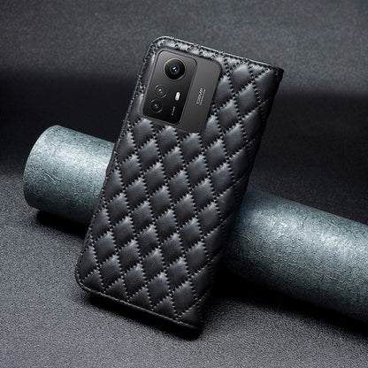 BINFEN COLOR BF Style-14 for Xiaomi Redmi Note 12S 4G Imprinted Mobile Phone Cover Wallet Leather Stand Case