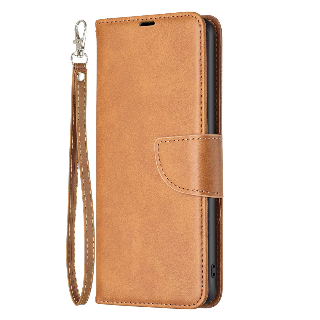 Wallet Phone Case for Xiaomi Redmi Note 12S 4G , Textured Stand Shell Solid Color PU Leather Cover