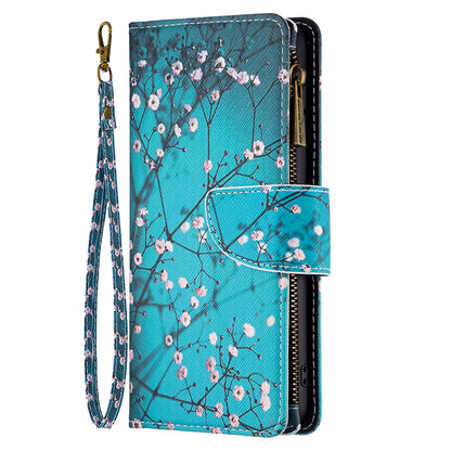BF03 Zipper Pocket Wallet Case for Xiaomi Redmi Note 12S 4G PU Leather Stand Pattern Printing Phone Cover