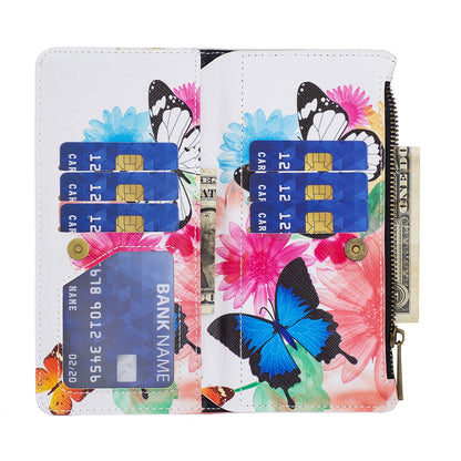 BF03 Zipper Pocket Wallet Case for Xiaomi Redmi Note 12S 4G PU Leather Stand Pattern Printing Phone Cover