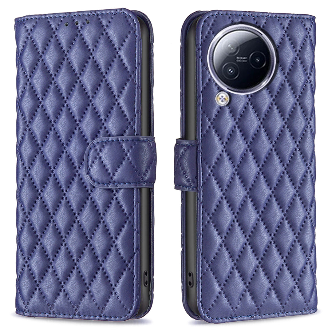 BINFEN COLOR BF Style-14 for Xiaomi Civi 3 5G Cell Phone Case Wallet Imprinted Leather Stand Cover