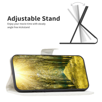 BINFEN COLOR BF Style-14 for Xiaomi Civi 3 5G Cell Phone Case Wallet Imprinted Leather Stand Cover