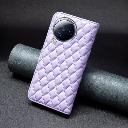 BINFEN COLOR BF Style-14 for Xiaomi Civi 3 5G Cell Phone Case Wallet Imprinted Leather Stand Cover