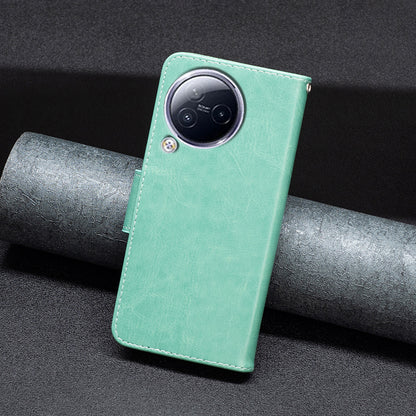 For Xiaomi Civi 3 5G Wallet Phone Case Butterfly Imprinted Butterfly Leather Flip Cover with Strap