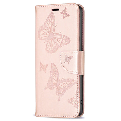 For Xiaomi Civi 3 5G Wallet Phone Case Butterfly Imprinted Butterfly Leather Flip Cover with Strap