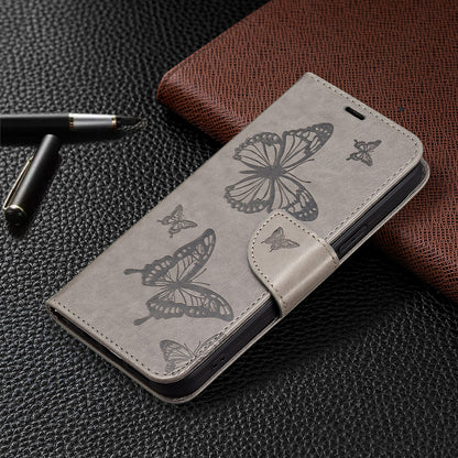 For Xiaomi Civi 3 5G Wallet Phone Case Butterfly Imprinted Butterfly Leather Flip Cover with Strap