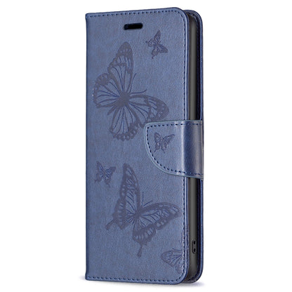 For Xiaomi Civi 3 5G Wallet Phone Case Butterfly Imprinted Butterfly Leather Flip Cover with Strap