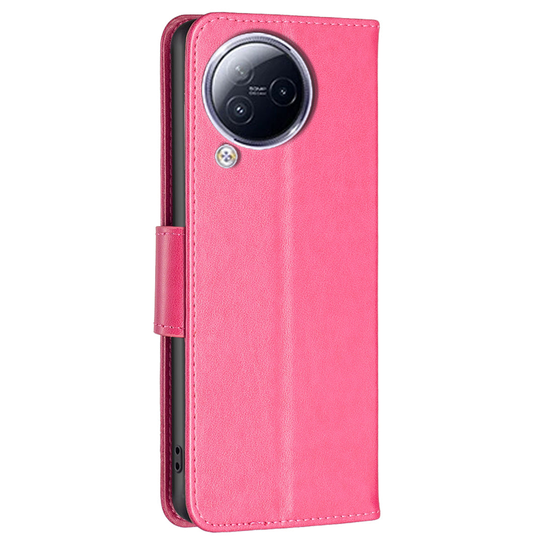 For Xiaomi Civi 3 5G Wallet Phone Case Butterfly Imprinted Butterfly Leather Flip Cover with Strap