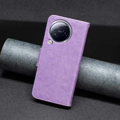 For Xiaomi Civi 3 5G Wallet Phone Case Butterfly Imprinted Butterfly Leather Flip Cover with Strap