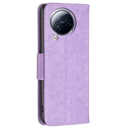 For Xiaomi Civi 3 5G Wallet Phone Case Butterfly Imprinted Butterfly Leather Flip Cover with Strap