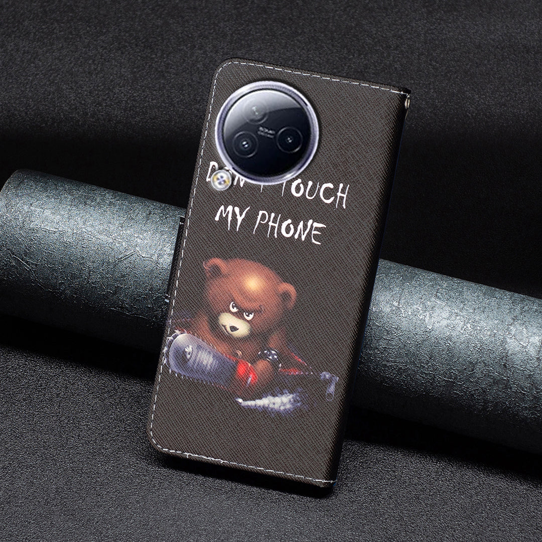 For Xiaomi Civi 3 5G Pattern Printed Phone Case PU Leather Wallet Stand Protective Cover