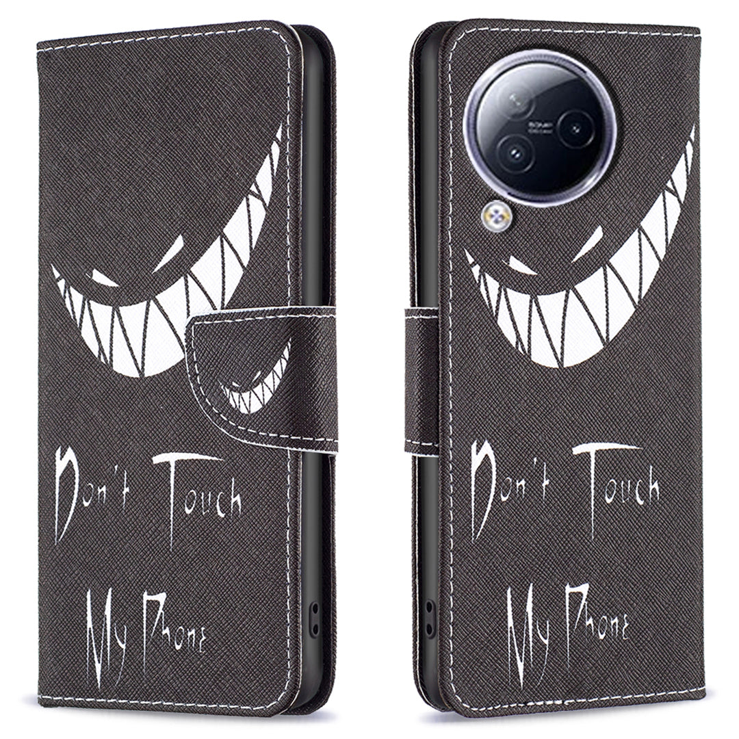 For Xiaomi Civi 3 5G Pattern Printed Phone Case PU Leather Wallet Stand Protective Cover