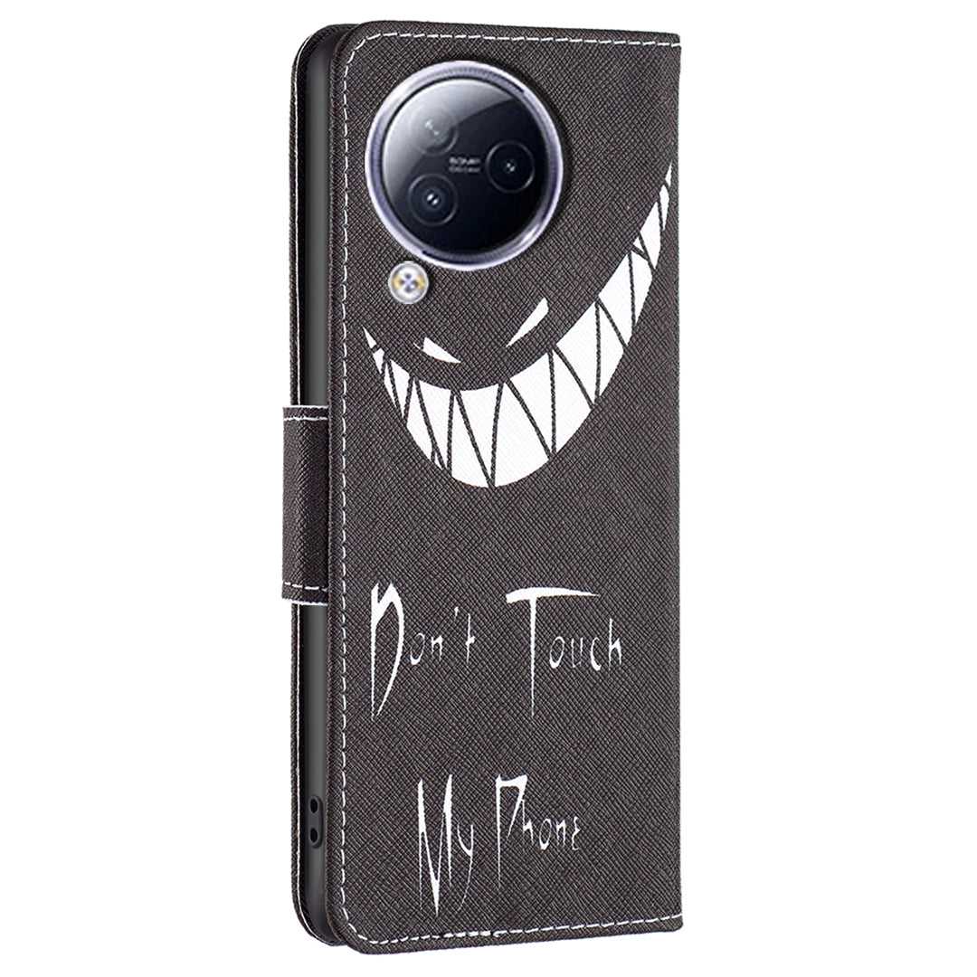 For Xiaomi Civi 3 5G Pattern Printed Phone Case PU Leather Wallet Stand Protective Cover